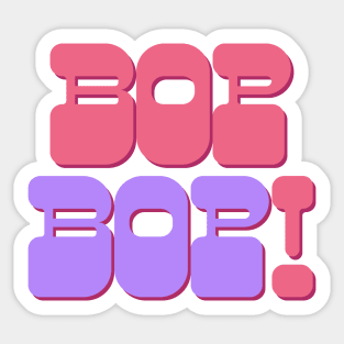 VIVIZ bop bop typography Sticker